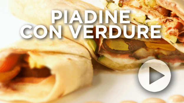 Piadine con verdure