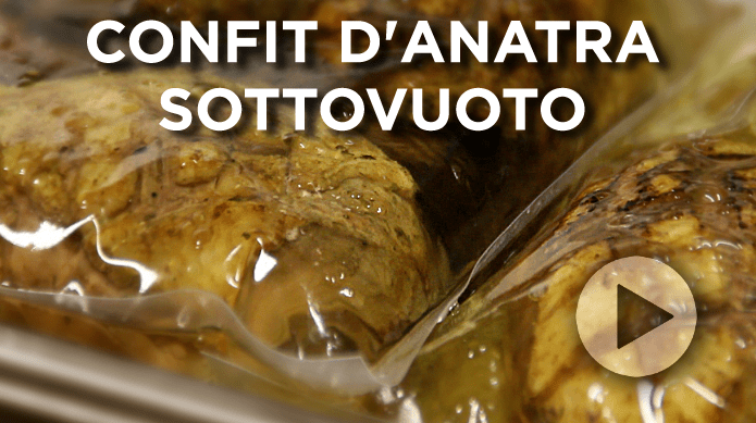 Confit d'anatra sottovuoto