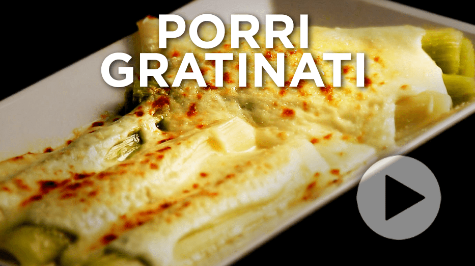 Porri gratinati