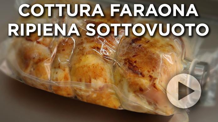 Cottura faraona ripiena sottovuoto