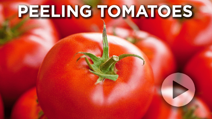 Peeling tomatoes